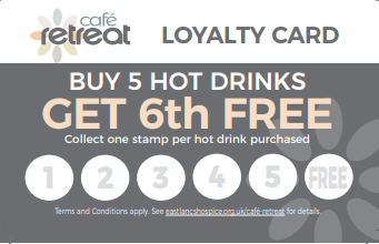 Cafe Retreat Hot Drinks Loyalty Card