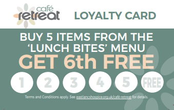 Cafe Retreat Lunch Bites Loyalty Card