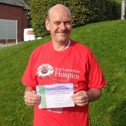 Healthcare assistant raises £500 on Highland Trek