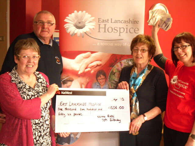 Accrington 70 year old celebrates milestone by collecting over £1550