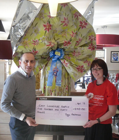 Restaurant's eggs-celent raffle raises over £500