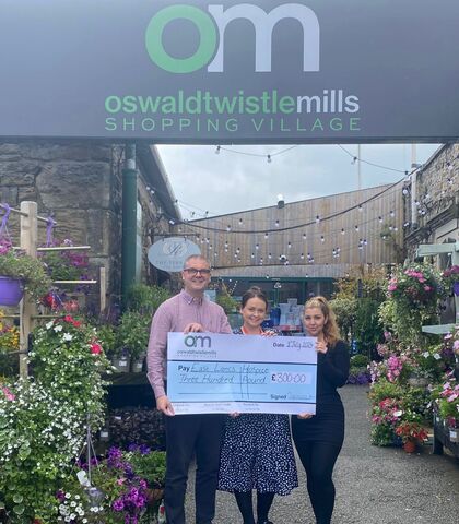 East Lancashire Hospice chosen as Oswaldtwistle Mills' Charity Partner for 2024