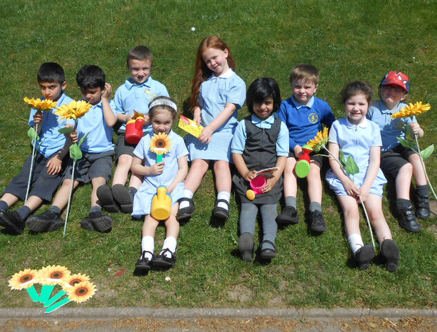 Accrington pupils help our sunflower celebration bloom