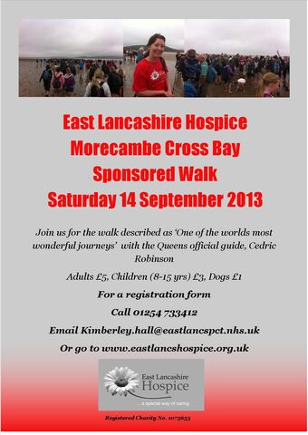 Last chance to join our stunning Morecambe Cross Bay Walk