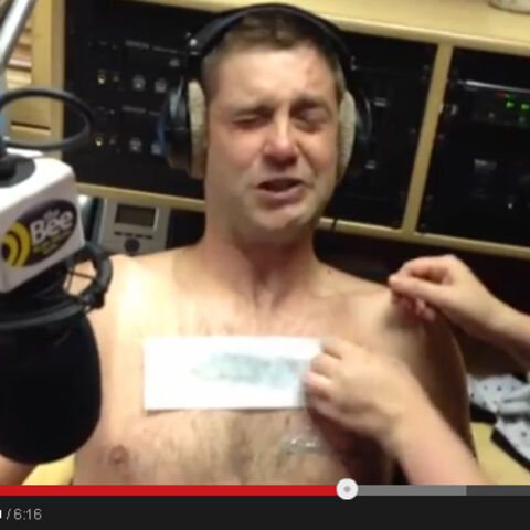 VIDEO: Local radio presenter waxed live on air