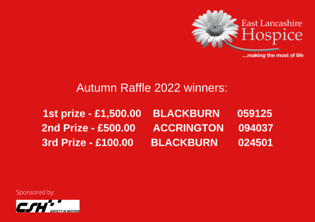 Our Autumn Raffle Winners are...