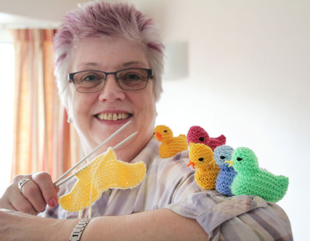 Anita is an egg-cellent fundraiser