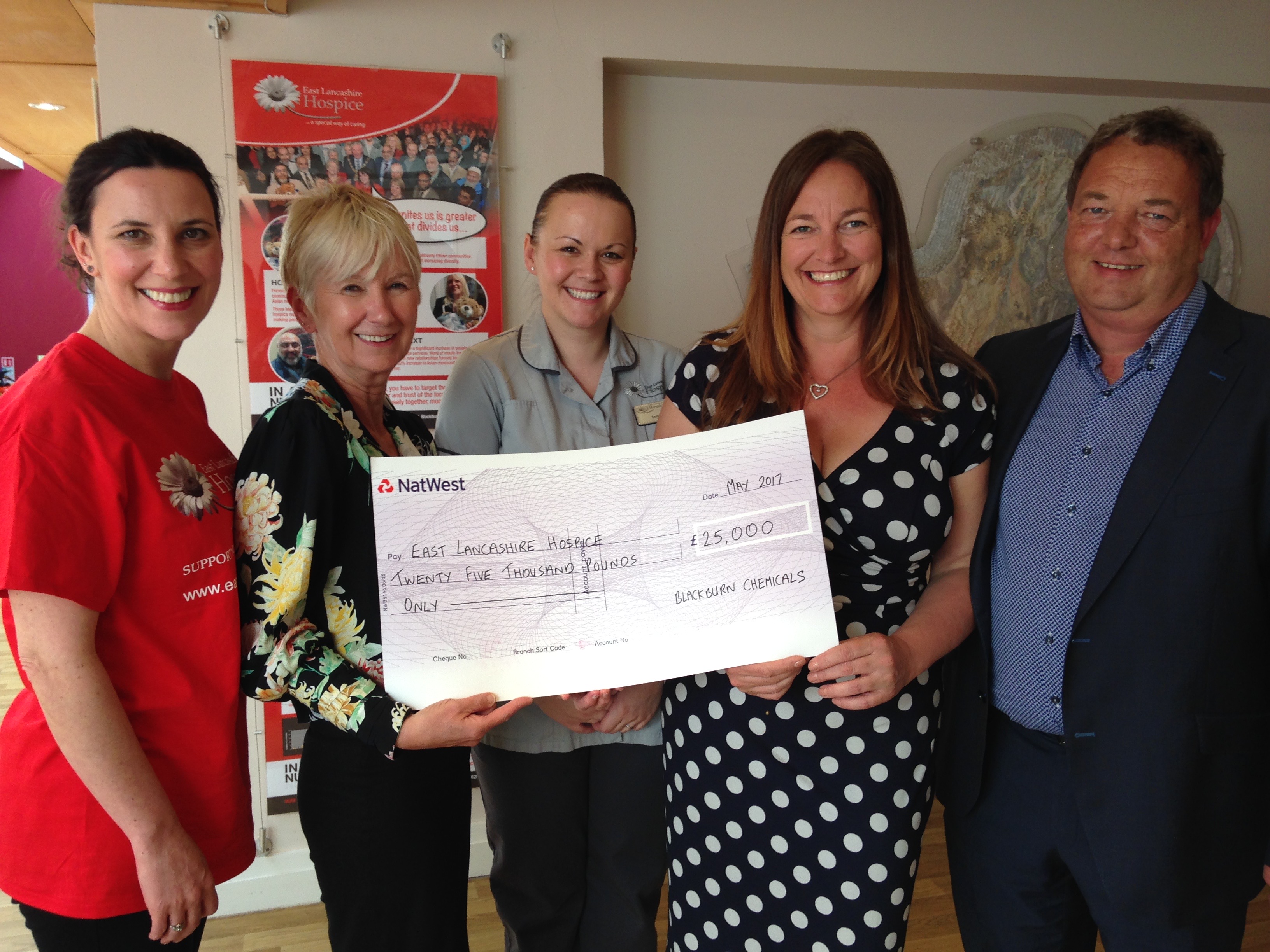 Blackburn Chemicals Cheque presentation