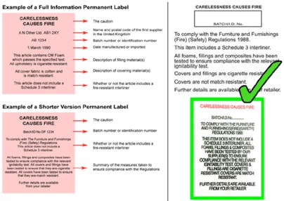 Correct Fire Labels