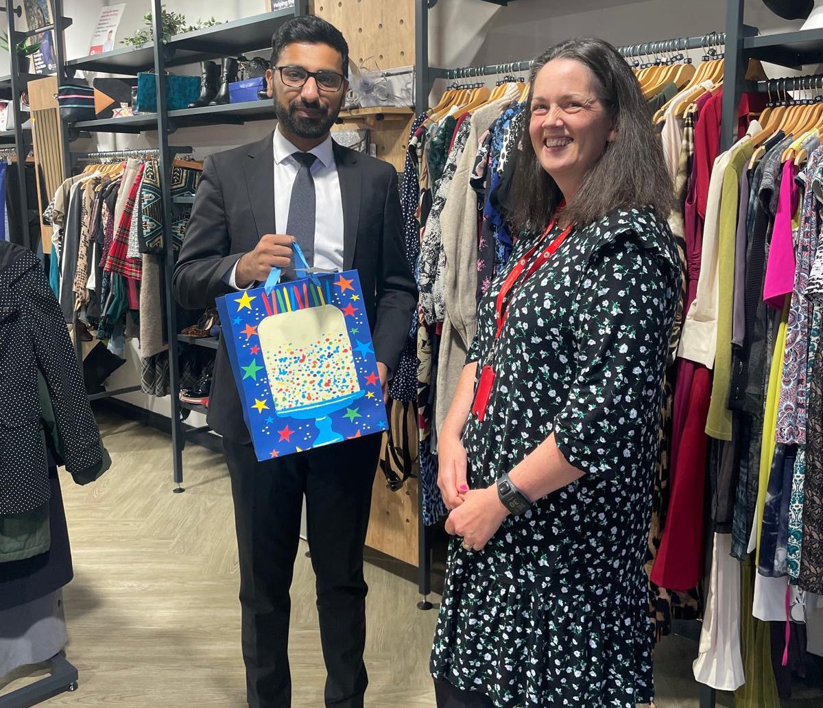 Blackburn MP visits shop