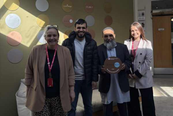 Euroslit Bronze Ambassador Plaque presentation