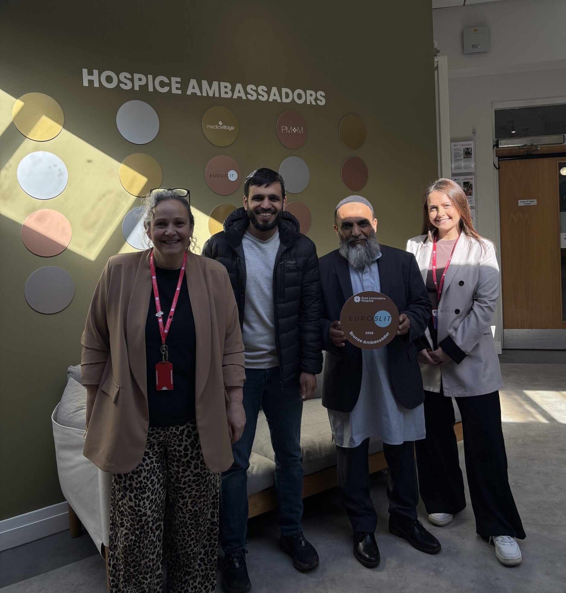Euroslit Bronze Ambassador Plaque presentation